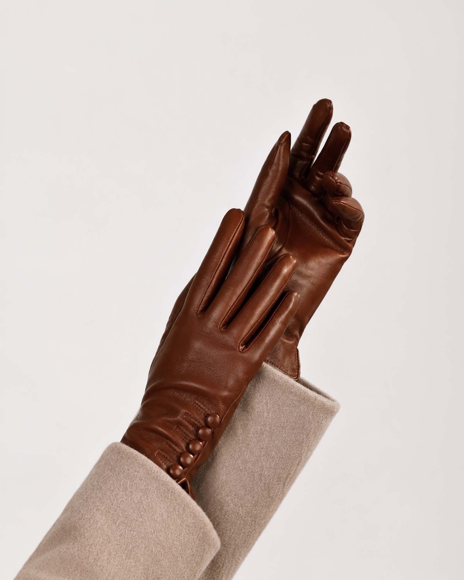 Guantes de mujer forrados en cachemira