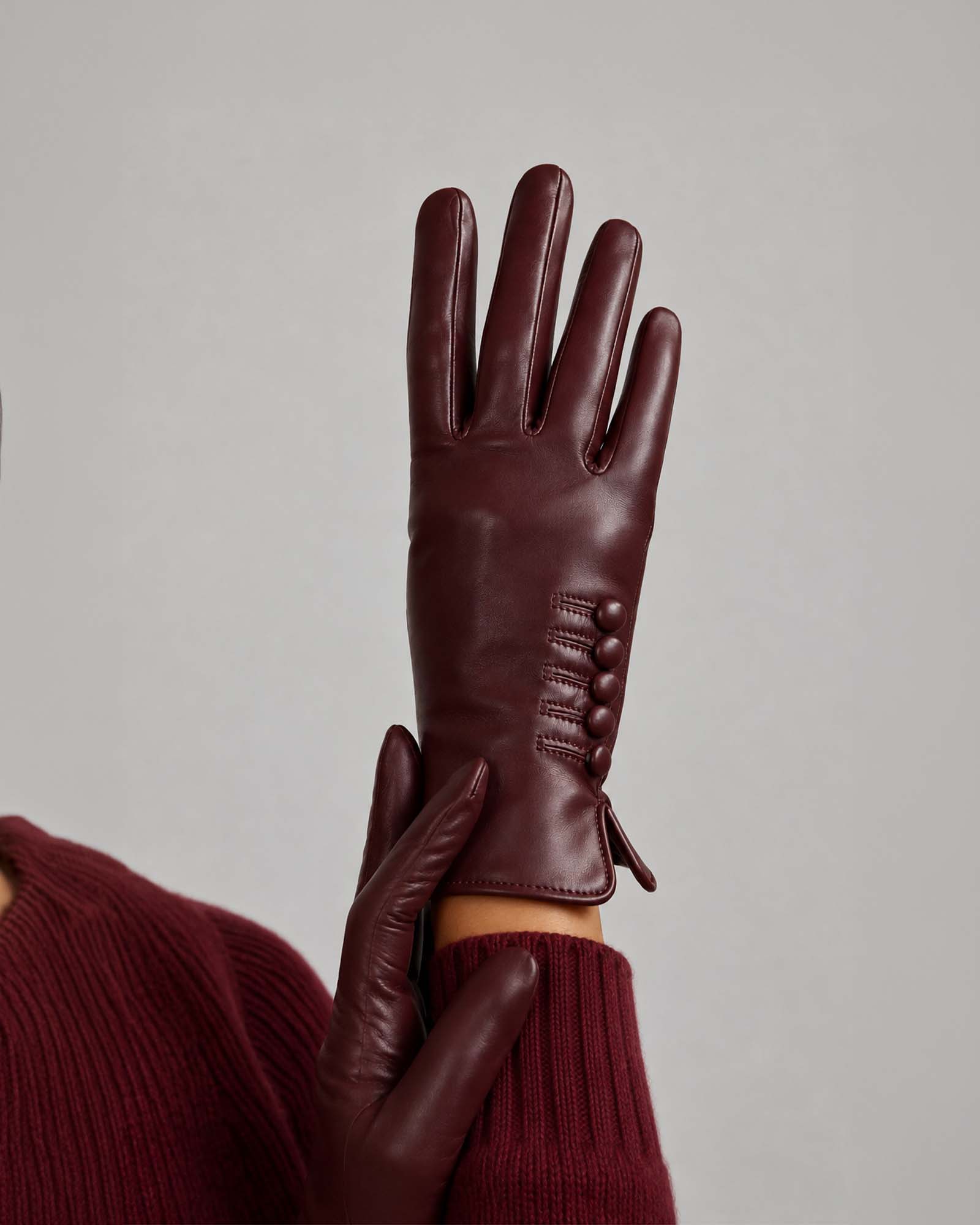 Guantes de mujer forrados en cachemira