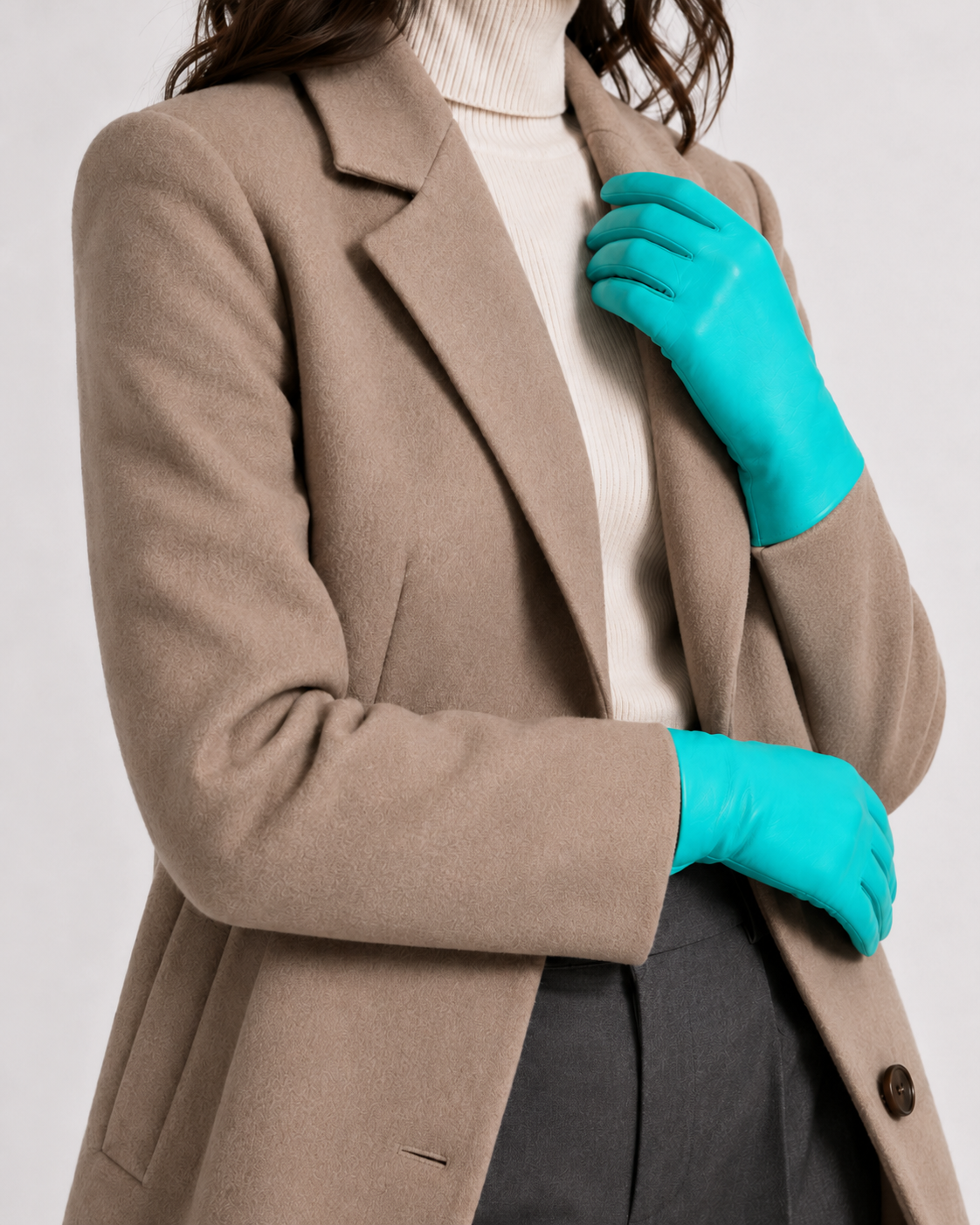 Guantes de mujer forrados en cachemira
