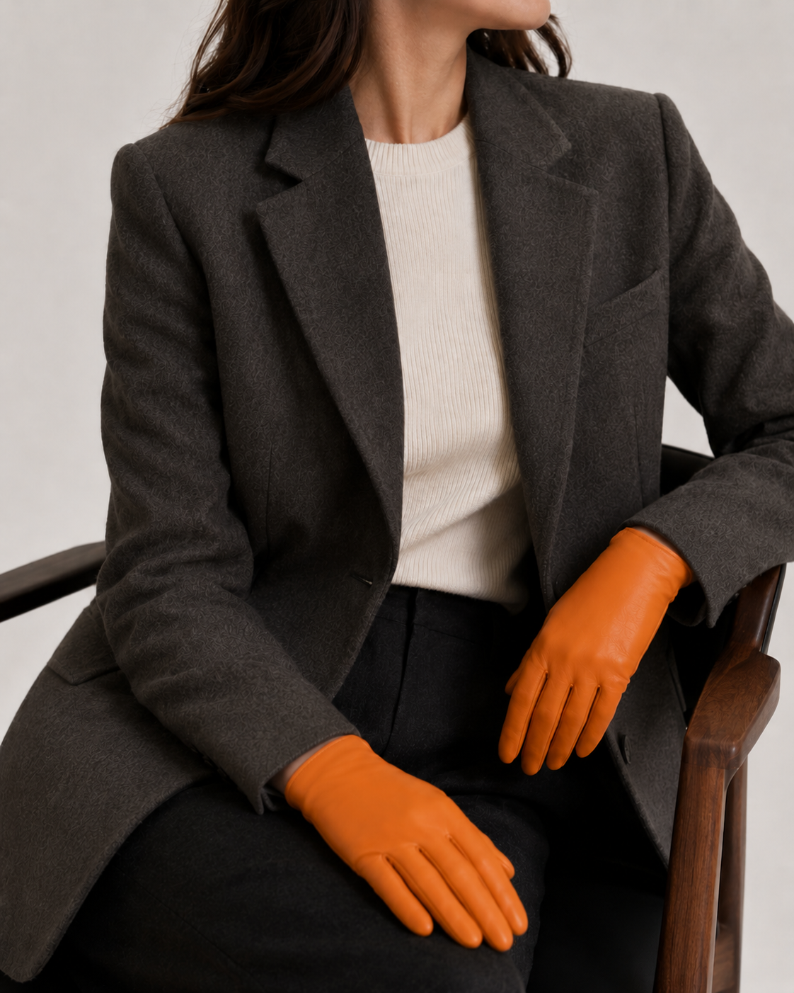 Guantes de mujer forrados en cachemira