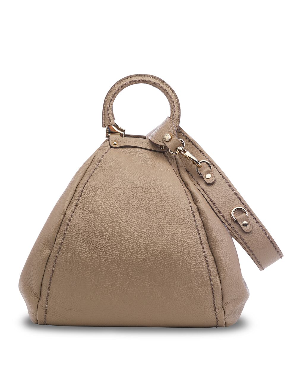 Crossbody bag in black grain calfskin leather. | Tiffany & Co.