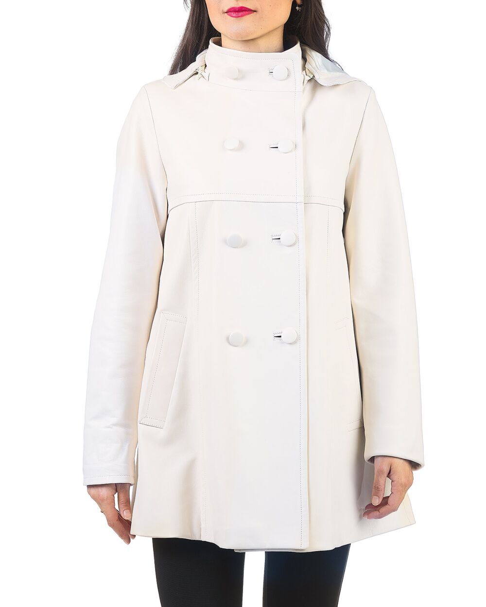 TuscanTailor Sandra Italian Lambskin Leather Trench Coat